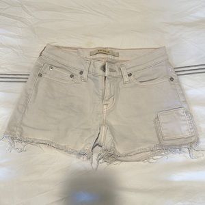 Big star designer denim shorts pale pale pink